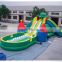 Amazing fish giant inflatable water slide, amusement park slide, outdoor inflatable slide for kids and adults