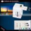 2016 Free sample hot selling New design travel plug adapter ,usb wall plug