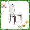 Round Back stainless steel chair for wedding used