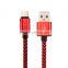 Aluminium Alloy round wire USB Data Cable for Android Cellphone