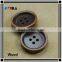 custom laser engraved wooden buttons with colorful edges
