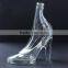 factory unique fancy high-heeled shoes shape glass bottle for wine,vodka,liquor,juice,whisky