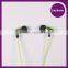 China factory wired EL eaphone with EL light, stereo earphones for iPhone/HTC/Huawei/Android phone with Mic