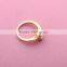 >>>2016 YIWU T&J women fashion Korean style rings for couples gold plated square rhinestone crystal rings for women/