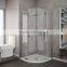 Aluminum Frame Round Plastic Sliding Door Shower Enclosures