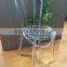 Stackable Resin thonet chair, acrylic bentwood chair for dining