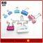 Lovely customer printing sheet colorful assorted shapes binder clip