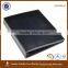 A4 leather simple design document folder /folder with pipe binder