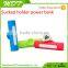 Cylinder 2600mah lipstick power bank mini usb portable lipstick powerbank