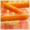 loop tricot brushed fabric China manufacture orange color