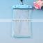 Plastic pvc waterproof bag for mobile phone with string / waterproof beach bag with zipper