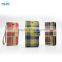 2015 New Design Colorful Stripe Pattern Denim Leather Case For Wiko Darknight with Card slots and PVC ID slot