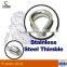 Polish stainless steel 316 electrical wire rope thimble