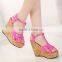 fashion lady shoes high wedege women shoes cheap wholesale shoes china PC2879