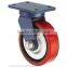 Top Plate Swivel Heavy Duty PU Industrial Caster Wheel For Trolley