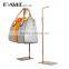 adjustable rose gold hanging bag exhibition stand bag display rack