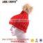 fashion lady hat/girls knitted winter hats/cute beanies for girls