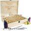 Hotstamping Logo Wooden Storage Gift Box Fits 68 Bottles hold 12 roller bottles