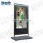 55' indoor marketing advertising lcd double side touch screen popular in brand chains shop