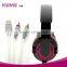 Hot sale gaming headset surround stereo headband headphone USB LED light 3.5mm with mic