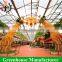 Hot sale large multi-span ecological restaurant greenhouse