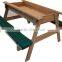 Outdoor Wood Kids Sandpit Picnic table