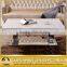 delicate white marble coffee table tea table set
