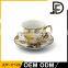 Wholes Promotional Gift Ceramic gold electro plating royal Coffee Cups And Saucers