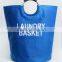Foldable laundry basket/shopping basket with pocket in front