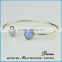 Personalized Glass Infinity Bracelet with Birthstone Charm