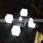 Promotional Colorful rechargeable LED modern furniture /color changing plastic lighting indoor decorative bedroom cube