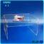OEM Living room furniture transparent modern acrylic lucite waterfall coffee console table