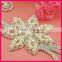Newest Silver Large Rhinestone and Pearl Embellishment for Decoration WRE-242