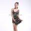STELISY Ladies Sleeveless Colorful Sequins and Coin Decorative Latin Dance Costumes