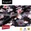 Custom new design digital printing on 100% organza silk fabric