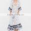 Gorgeous Boho Printed Rayon V Neck Maxi Dress Bohemian Ladies Western Dresses Names HSd5094