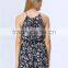New Arrived Fashion Halter Neckline Print Women Playsuit/Jumpsuits