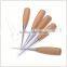 Kearing Natrural wood handles sewing awl for dress maker & fixing holes # HA6590