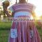 2016 Girls ABC + 123 in Antique Brick Well Dressed Remake Dress Kids Back To School 100% Cotton Striped Lace Dress