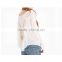 New design plus size round neck black and white loose bat sleeve casual clothes Wing printing t shirt blank t-shirt
