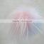Myfur Knit Beanie China Wholesale Racoon Fur Pom Pom Bi-color Pink Cute Fur Ball