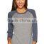 Next Level Apparel Tri-Blend Unisex 3/4 Raglan Sleeve Tee - made from 50% polyester, 25% cotton and 25% rayon