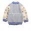 High quality fashion long sleeve baseball jacket children european style winter coat