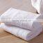 Good quality satin plain white luxury bath towel for hotel use