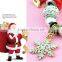 Christmas Enamel Beads European Charm Bracelet with Snowflake Bell and Snowman 2017