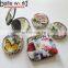 Fashion Women Cavans Printed Custom Small Purse With Mirror Sets