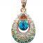 BH60 Fashion creativ Jewelry Colorful crystal Plated Short Design Collarbone Necklace Women Accessories Austrian Crystal Pendant
