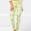 multi color splice printed custom leggings