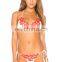 2017 new arrival girls swimwear red, one piece gallus swimsuit