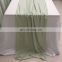 TR041#102 silk crepe de chine fabric green table runner wedding